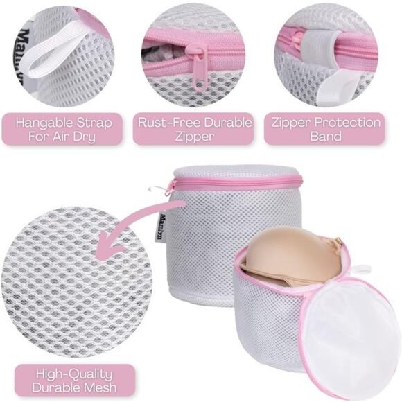 Mesh Bra Bags for Washing Machine, Lingerie wash Bags for Laundry - Picture 5 of 7